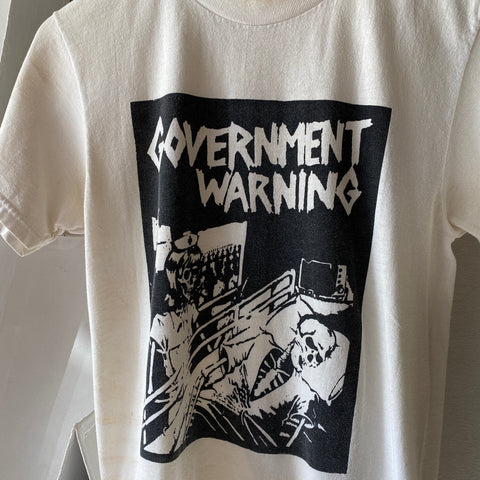 Y2K Government Warning Tee - Medium