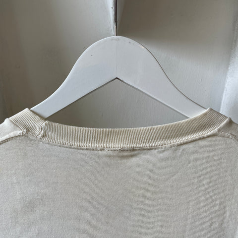 60’s Towncraft Thrashed White Tee - Large