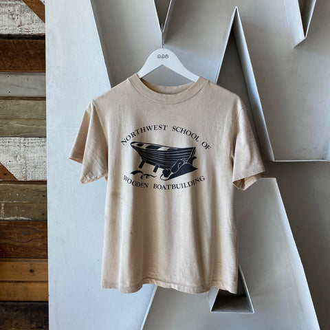 80's Wooden Boatbuilding Tee - Small