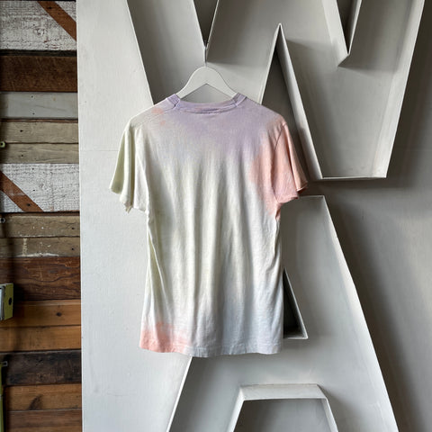 80’s Pastel Tie-Dye Blank Tee - Large