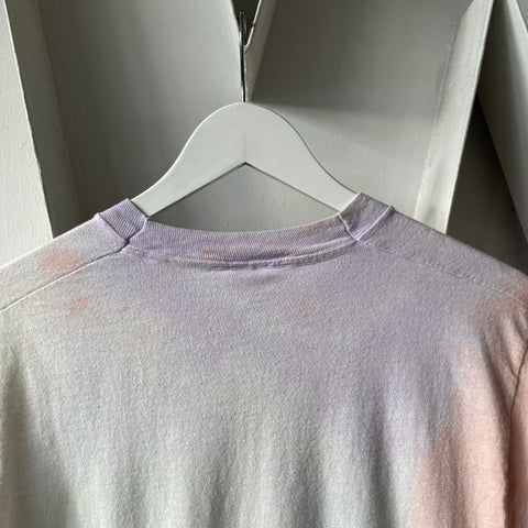 80’s Pastel Tie-Dye Blank Tee - Large