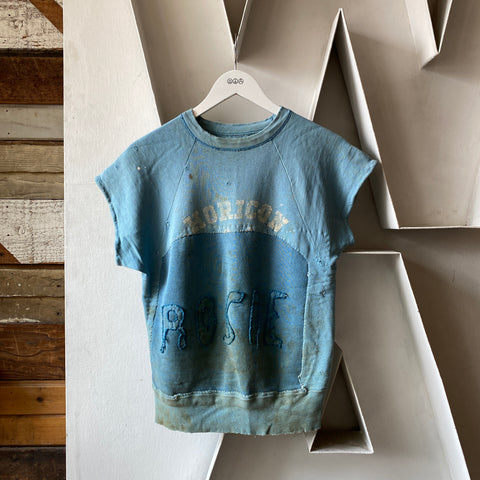 50's Patchwork Crewneck Sweatshirt - Medium