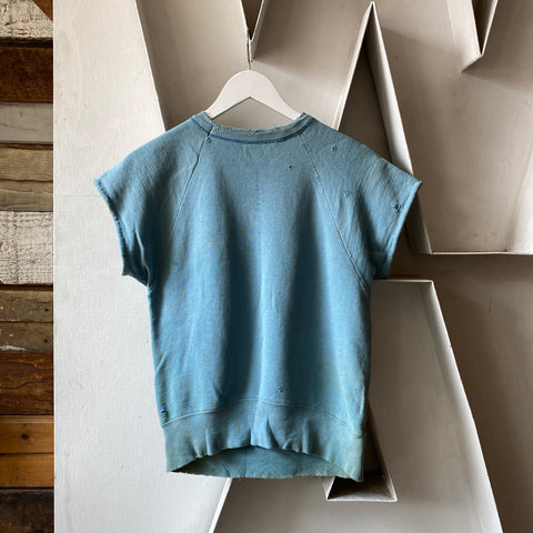 50's Patchwork Crewneck Sweatshirt - Medium