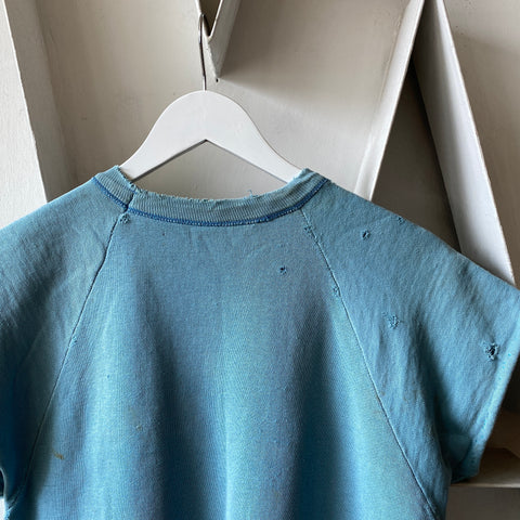 50's Patchwork Crewneck Sweatshirt - Medium