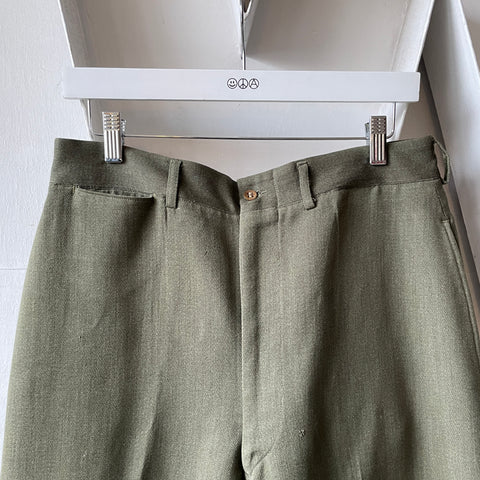 50’s Tailored Green Trousers - 31” x 31.5”