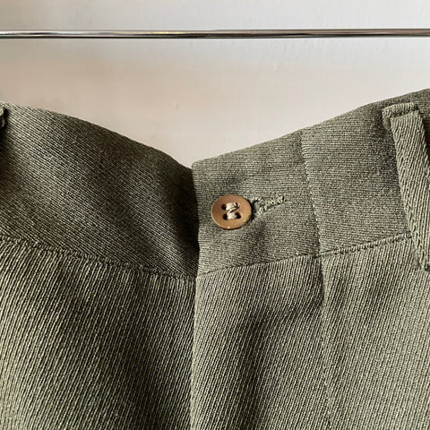 50’s Tailored Green Trousers - 31” x 31.5”