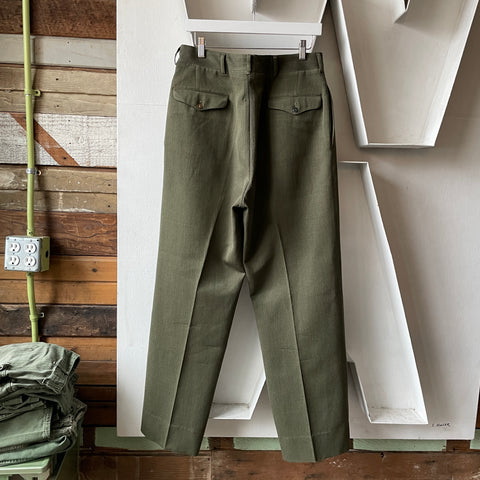 50’s Tailored Green Trousers - 31” x 31.5”