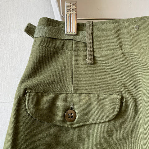 50’s Military Wool Field Trousers - 35” x 29”