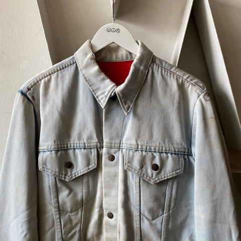 70's Lined Trucker Jacket - Large