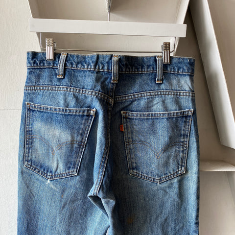 80's Orange Tab Flares - 32” x 32”