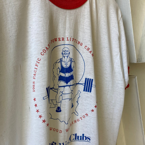 80's Power Liftin’ Tee - Large