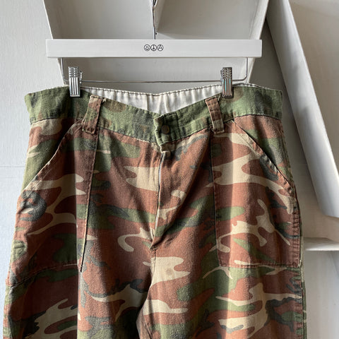 80’s Camo Hunting Pants - 35” x 27”