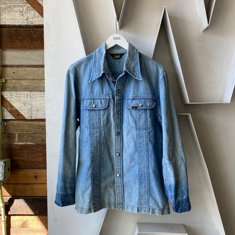 70's Lee Denim Shirt - Large