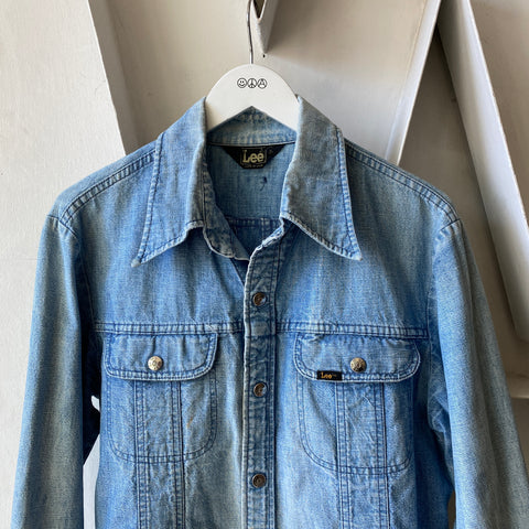 70's Lee Denim Shirt - Large