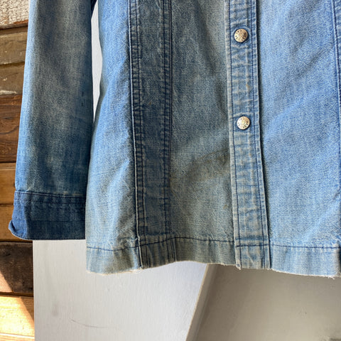 70's Lee Denim Shirt - Large