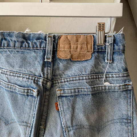 80’s Orange Tab Shorts - 24” x 9”