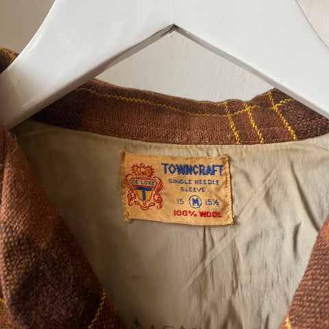 50’s Towncraft Loop Collar Flannel - Medium