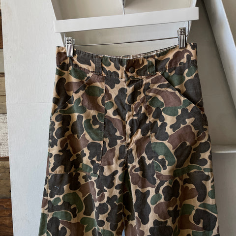 80’s Thin & Soft Camo Pants - 27” x 26”