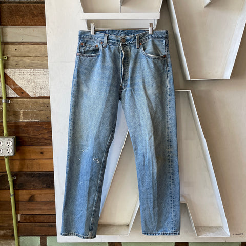 90’s Levi’s 501 - 32” x 29.5”