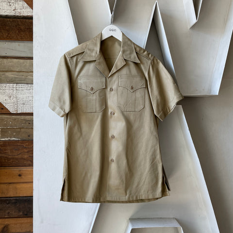 50’s Starched & Pressed Officer's Shirt - Small