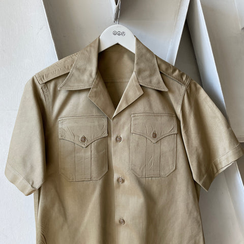 50’s Starched & Pressed Officer's Shirt - Small
