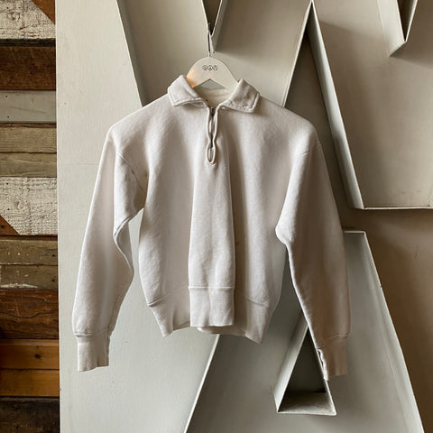 50's Quarter Zip Sweatshirt - Small