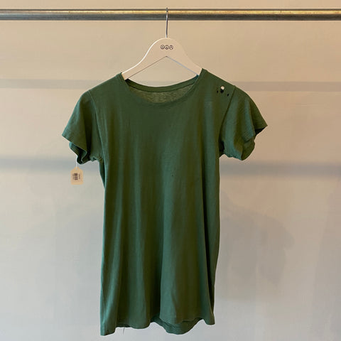 50's/60's Vintage Green Blank Tee - Small/Medium