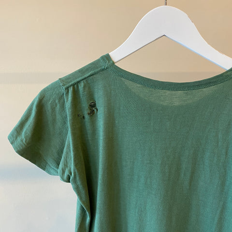 50's/60's Vintage Green Blank Tee - Small/Medium