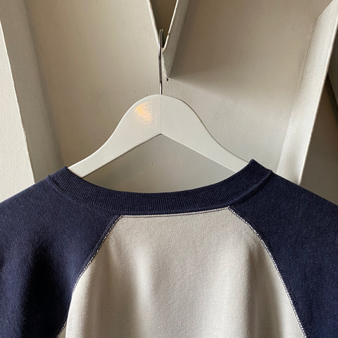 60's Esso Two Tone Raglan Sweatshirt - Large