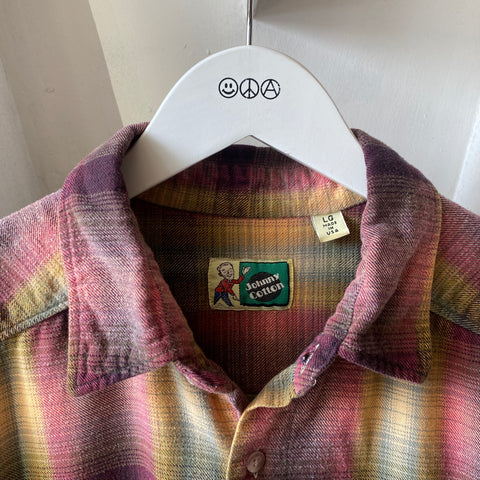 90's Johnny Cotton Flannel - Large
