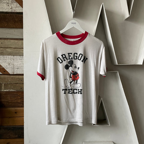 70’s Mickey Mouse Oregon Tech Tee - Large