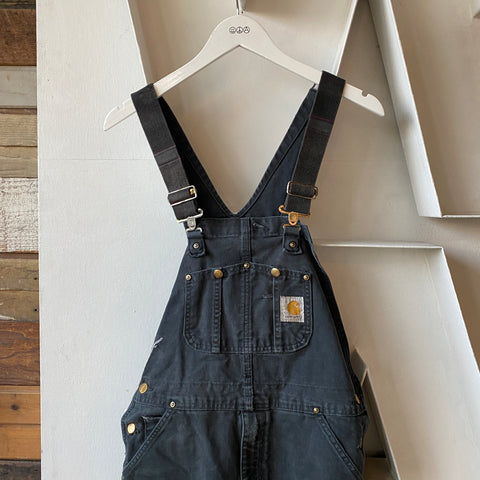 Black Carhartt Overalls - 34” x 32”