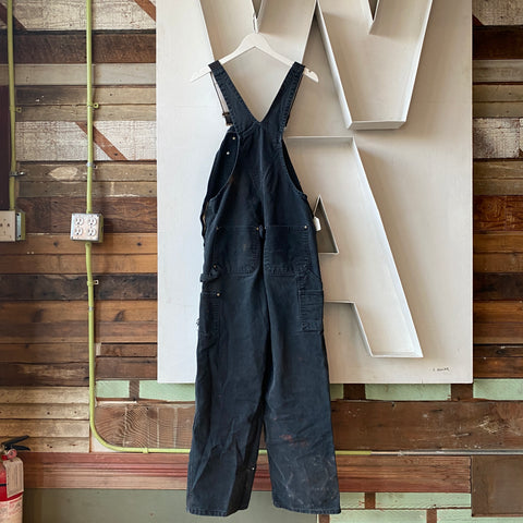 Black Carhartt Overalls - 34” x 32”