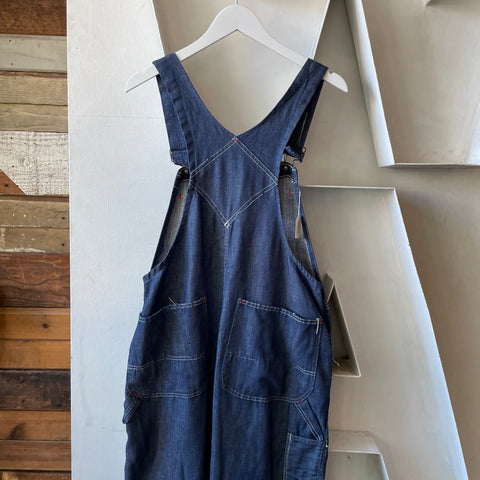 70's Light Denim Overalls - 34” x 29”