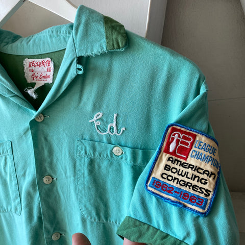 60's Ed's Bowling Shirt - Medium