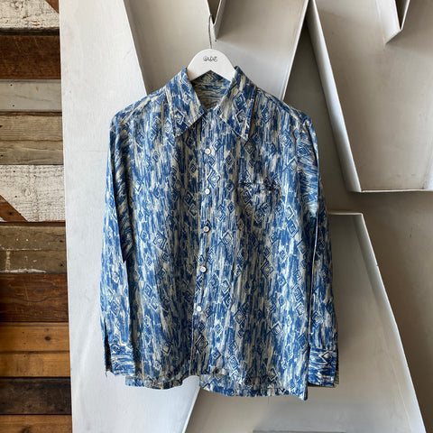 60's Roper Loop Collar Shirt - Medium