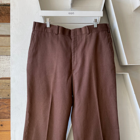 70’s Brown Trousers - 34" x 31"