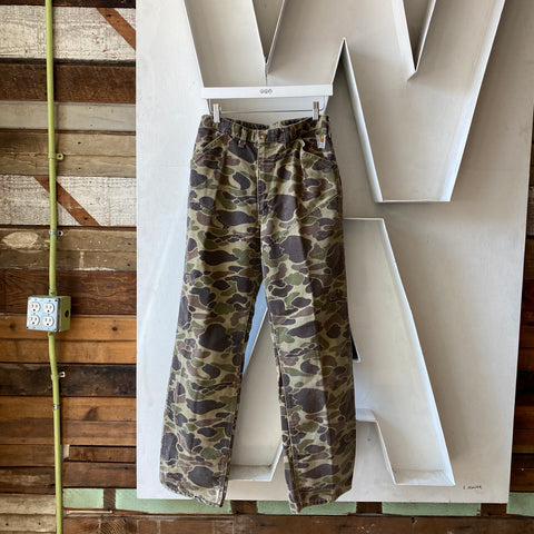 70's Camo Carhartt Dungarees - 30” x 32”