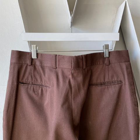 70’s Brown Trousers - 34" x 31"