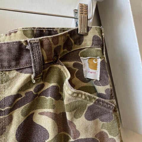 70's Camo Carhartt Dungarees - 30” x 32”