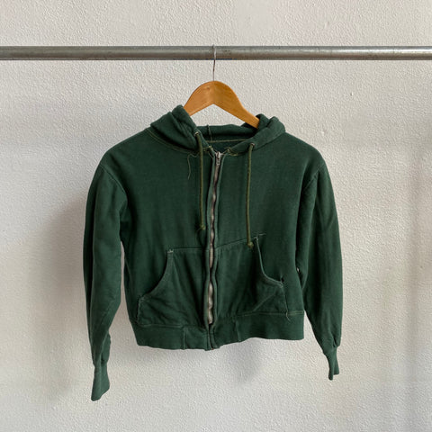 60's Cropped Double Ply Hoodie - XS