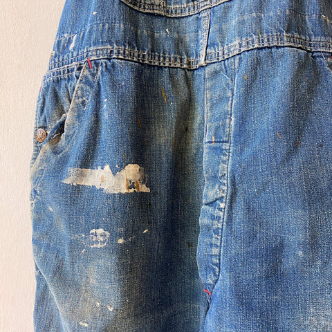 60's Big Mac Square bak Overalls - Large