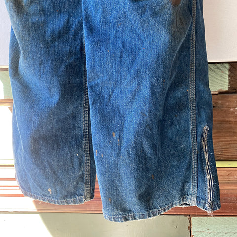 60's Big Mac Square bak Overalls - Large