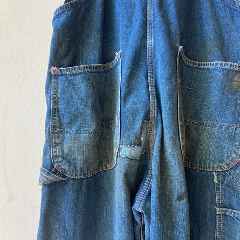 60's Big Mac Square bak Overalls - Large
