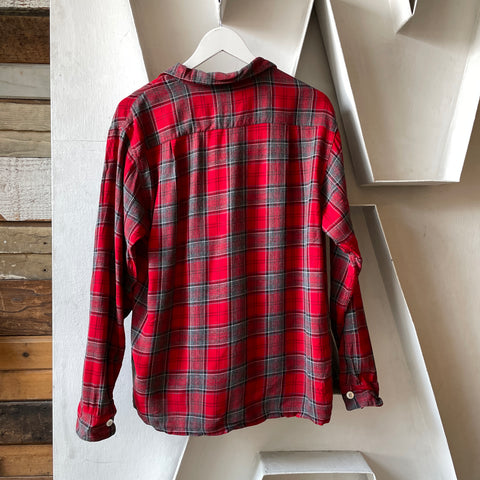 60’s BVD Plaid Loop Collar - Medium