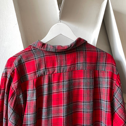 60’s BVD Plaid Loop Collar - Medium