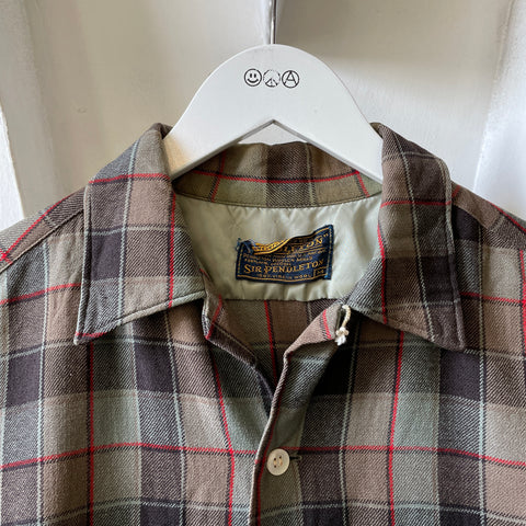 50’s Pendleton Wool Loop Collar - Medium