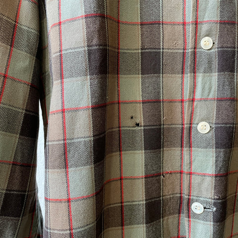 50’s Pendleton Wool Loop Collar - Medium
