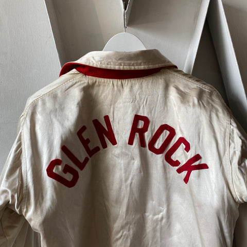 60's Reversible Satin Varsity Jacket - Large