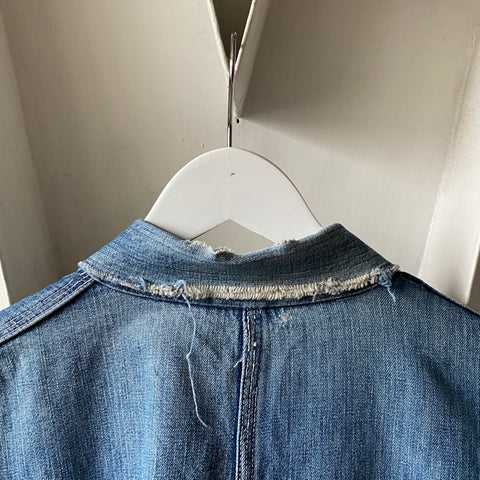 60's Penney's Pay-Day Denim Chore Coat - Large